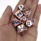 Hand made RPG Dice Set Portable Polyhedral Dice Set Zinc Alloy Luxury Metal