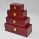 Wooden Pet urns, MDF urns colored in Cherry with hinged & clasp urns