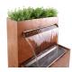 Outdoor Water Fountain Garden Ornaments Corten Steel Water Feature