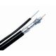 RG6 Quad Shielded with Steel Messenger Outdoor CATV Coaxial Cable UL CM Standard