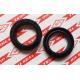 TC framework oil seal,model 35*50*8,NBR material,color is generally biack and brown.