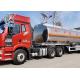 Round Or Square Shape Chemical Liquid Tanker Trailer Three Axles 30,000L- 33,000L