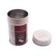 Round Luxury Hot Cocoa Powder Tin Canister Packaging With 3D Embossing Logo