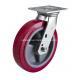 Red 8 450kg Plate Swivel TPU Caster Wheel for Caster Application Customized Request