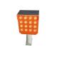 Good Visible 160mm 8000mcd Solar Powered LED Flashing Lights Orange