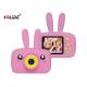 HD 1080P Kid Friendly Digital Camera USB 2.0 Interface With Cute Rabbit Silicone Cover