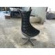 Black Animal Fiberglass Arm Chair / Living Room Mermaid Tail Chairs