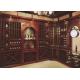 UV Surface European Style Living Room Display Cabinet Solid Wood Wine Bar