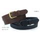 Navy / Brown PU Mens Casual Leather Belts With 3.35cm Special Embossed Patterns