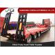 Carbon Steel 60t Semi Low Bed Trailer And Truck With Tractor Horse