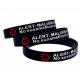 Custom 1 Inch Wide Silicone Bracelets,Debossed Color Filled Silicone Wristbands