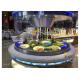 Blue Led Display Restaurant Buffet Counter / Commercial Buffet Serving Table
