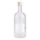Clear Glass Collar Material 700ml/750ml/1000ml Beverage Liquor Round Empty Rum Bottle