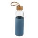 Non Toxic Portable Glass Water Bottle Open Mouth Design Easy To Carry