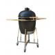 Outdoor Charcoal Ceramic Kamado Grill  22 Inch Black Color Stainless Steel