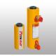 Double Action Hollow Hydraulic Cylinder Jack Heavy Duty Small Size Yellow Color