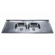 stainless steel sink 1.5m double bowl #FREGADEROS DE ACERO INOXIDABLE #building material #hardware #sink