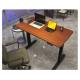 600mm Brown Sit Stand Study Table for Modern Luxury CEO Office Electric Extendable