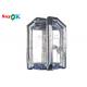 Gray Cube Inflatable Grab Money Machine With Air Blower For Commercial