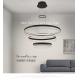 Aluminium Acrylic LED Inner Glow Gound Dining Room Lamp White 800*800*1000MM