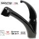 Sento single handle flexible hose water mixer pull out kitchen faucet with black colour