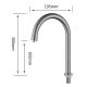 Elegant Water Long Spout Chrome Sink Kitchen Faucet Tap with Strong Cleaning Function