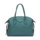 Small Simple Top Layer Dark Green Cowhide Leather Tote Handbags Purse
