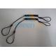 Black Color Strong Strength Plastic Steel Wire Spring Tool Tether w/Big Cord