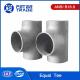 ASME B16.9 Carbon Steel Equal Tee / Straight Tee Fitting 1/2 Inch To 48 Inch SCH40 A234 WPB