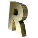 Vintage Large Non-Illuminated 3D Alphabet Metal Letter Signs with 30 C Working Lifetime