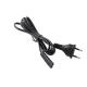 250V C13 PVC Brazil Power Cord 2 Pin Plug Customized Length For Home Appliance