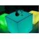 3600mAH Battery LED Light Cube Table / Light Cube Outdoor Seating No Installatio