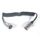 European Trailer Hitch Cables 7 Pole N Type With Metal Plug , ISO 1724 Certification
