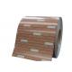 JIS G3321 0.45mm Brick Grain PPGI PPGL Prepainted Galvalume Steel Coil Wall Cladding Usage 20 Years Warranty