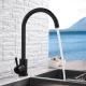 Stainless Steel High Arc Kitchen Sink Faucet Chrome Matte Black Gold SN Finish