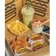 CMYK Color Printing Kraft Paper Takeout Box for Burger French Fries and Fried Chicken