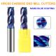 4Flute HRC65 Carbide End Mill Cutters with Nano Blue Coating for Mould Steel/Stainless Steel and Other Hard Metals