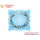 925 sterling Silver charm  European beads Bracelet beads jewelry blue beads with flower