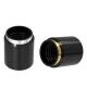 24mm ABS Cosmetic Bottle Double Cover Cap Black Gold/Sliver Plated Plastic Cosmetic Screw Top, Perfume cap
