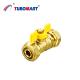 PN25 Brass Copper Male Female 1/2 Brass Ball Valves For Pex Al Pex Pipe OEM