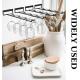 Functional Design Metal Wine Glass Holder for Under Cabinet Organization and Storage