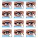 Colored Prescription Contact Lens Fresh lady Blue Grey Color Contact Lenses