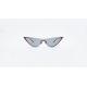 Summer cool Typical Cateye Sunglasses one piece lens half rims metal Eyeglasses UV 400