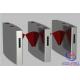 Anti tail Security RFID Reader Pedestrian Flap Barrier , electronic turnstiles