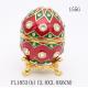 Faberge Egg Style Decorative Enameled Trinket Box Classic Russian Egg Jewelry Box Collectibles Unique Easter Egg Gift