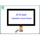27 Inch PCAP Projected Capacitive Touch Panel Kit / PCT Sensor Bonded With Cover Glass