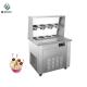 Commercial Fried Ice Cream Roll Maker Machine Double Pans