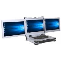3 Screen Monitor Rugged Laptop Computers Military 15.6 Inch