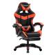 Adult Gaming Chair with Footrest Headrest and Lumbar Support in Technological Leather