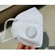 Safe Pm2.5 Anti Pollution KN95 Face Mask With Breathing Valve White Color